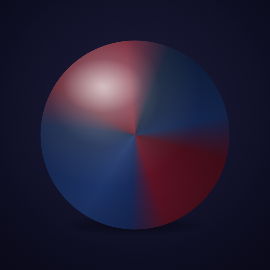 Enterprise Orb — dark blue and burgundy
